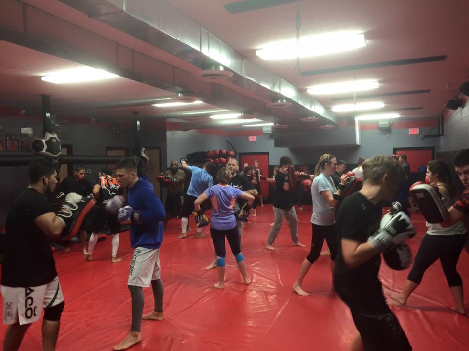 Photo of Kickboxing class at Indiana Brazilian Jiu-Jitsu Academy